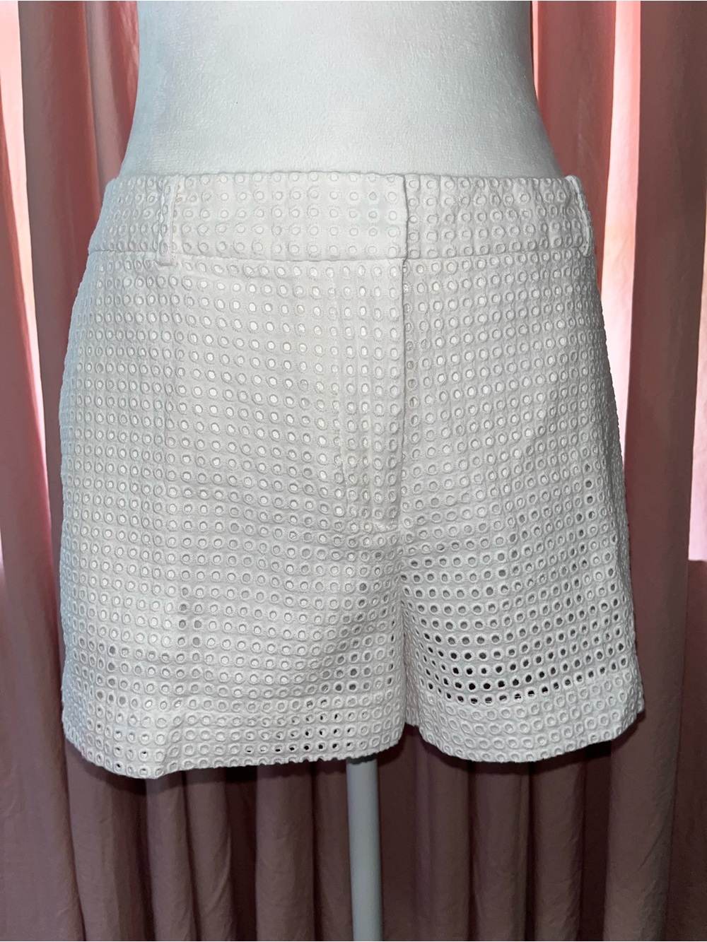 MK 100% Cotton White Eyelet Women’s Shorts